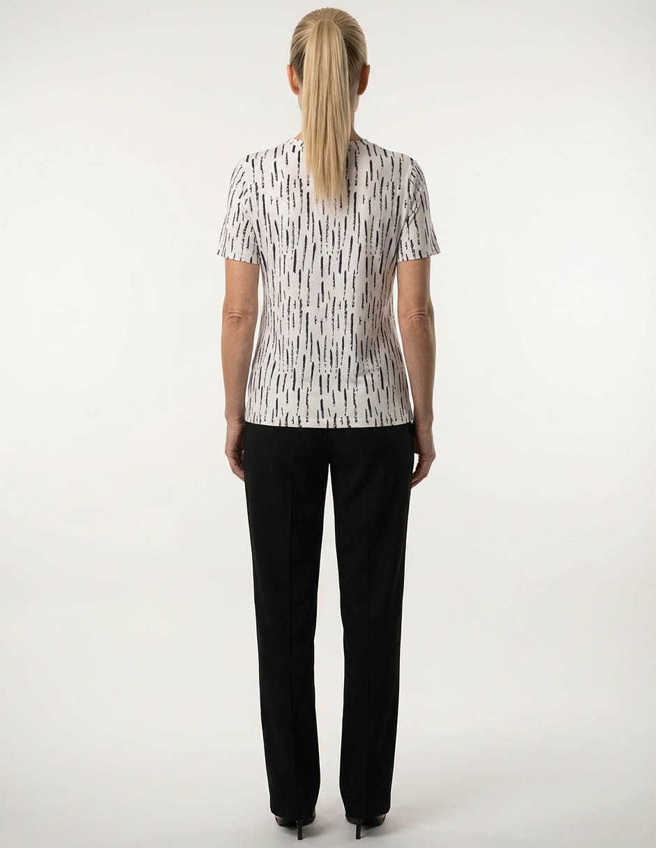 Playera manga corta cuello redondo para mujer 2