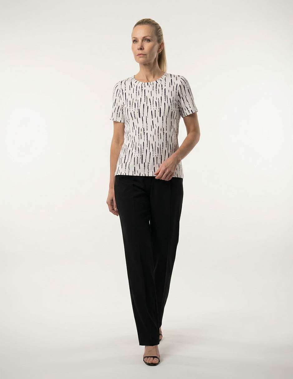 Playera manga corta cuello redondo para mujer 3