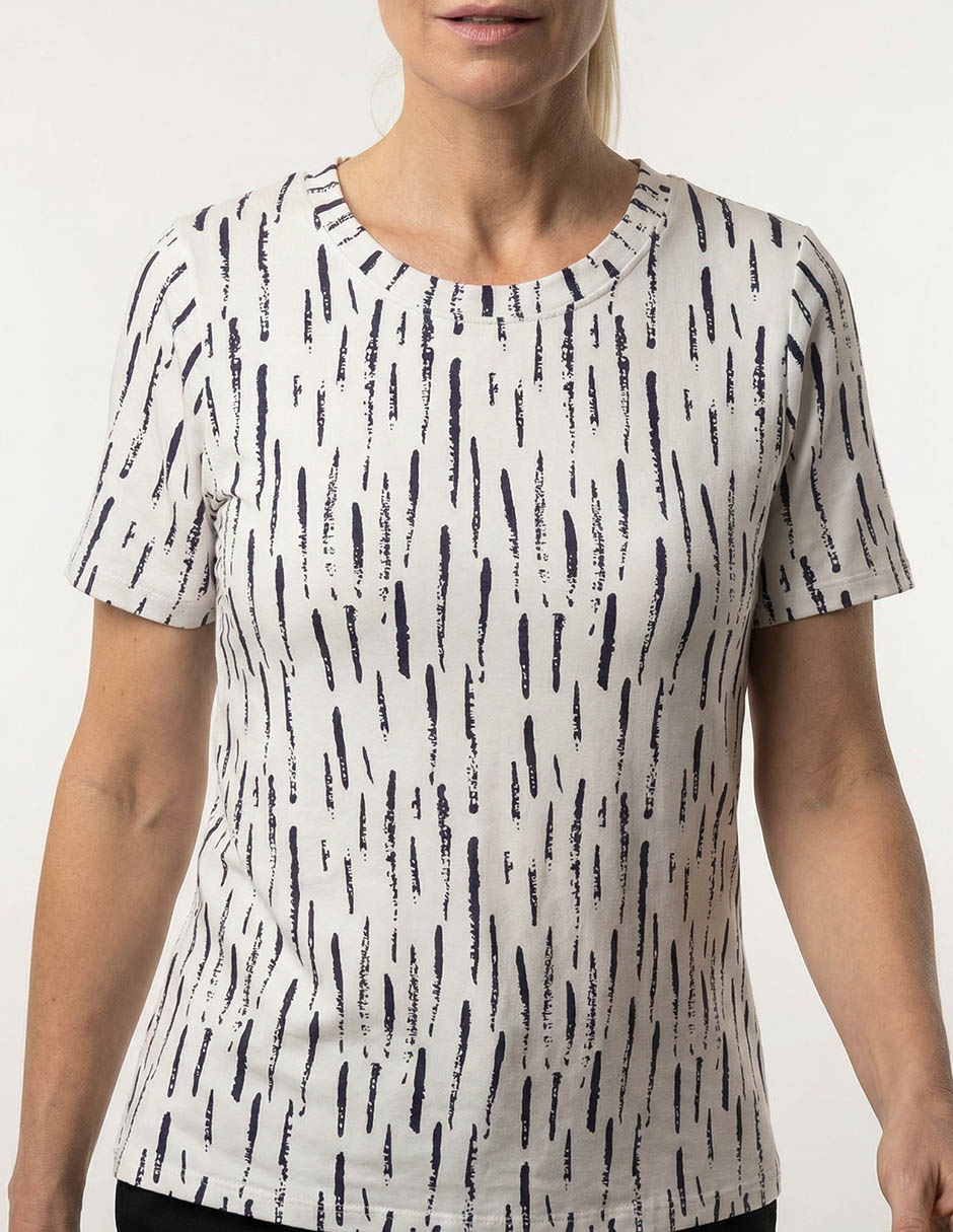 Playera manga corta cuello redondo para mujer 4