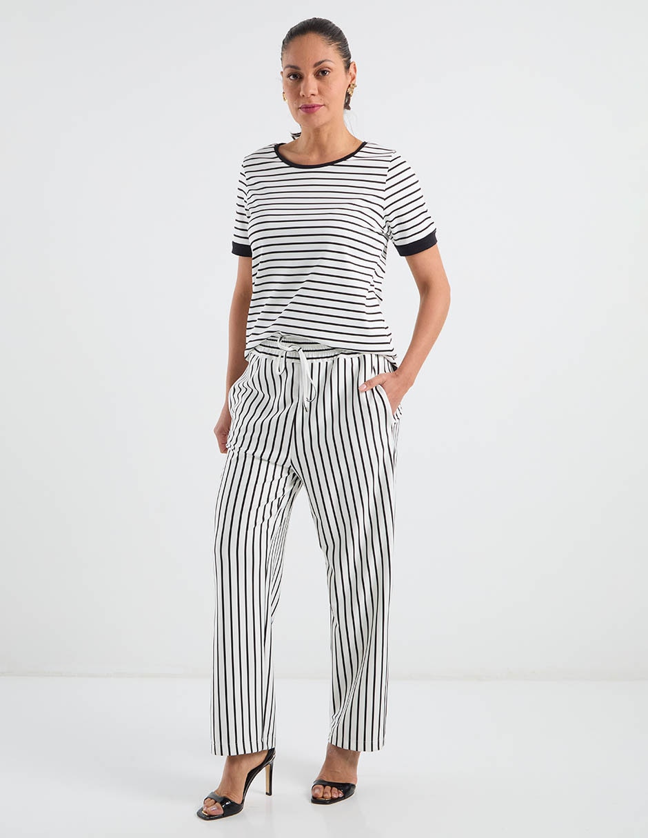 Playera manga corta cuello redondo para mujer 3