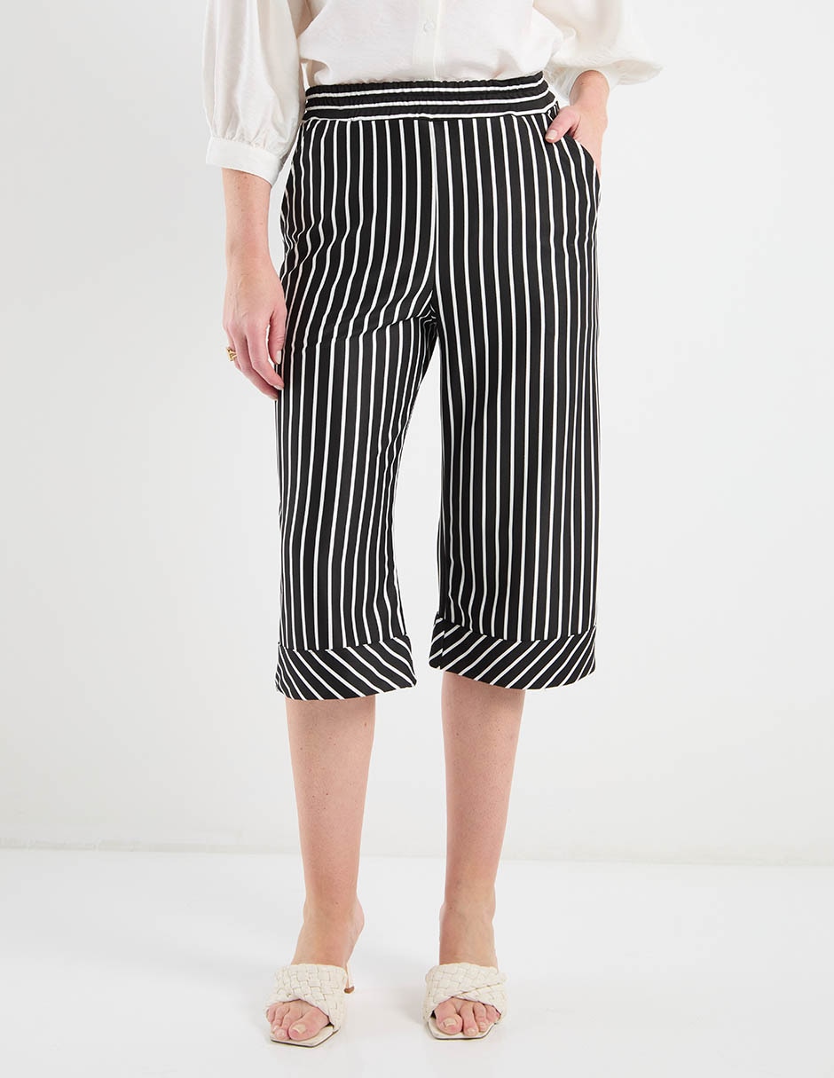 Pantalón capri regular para mujer