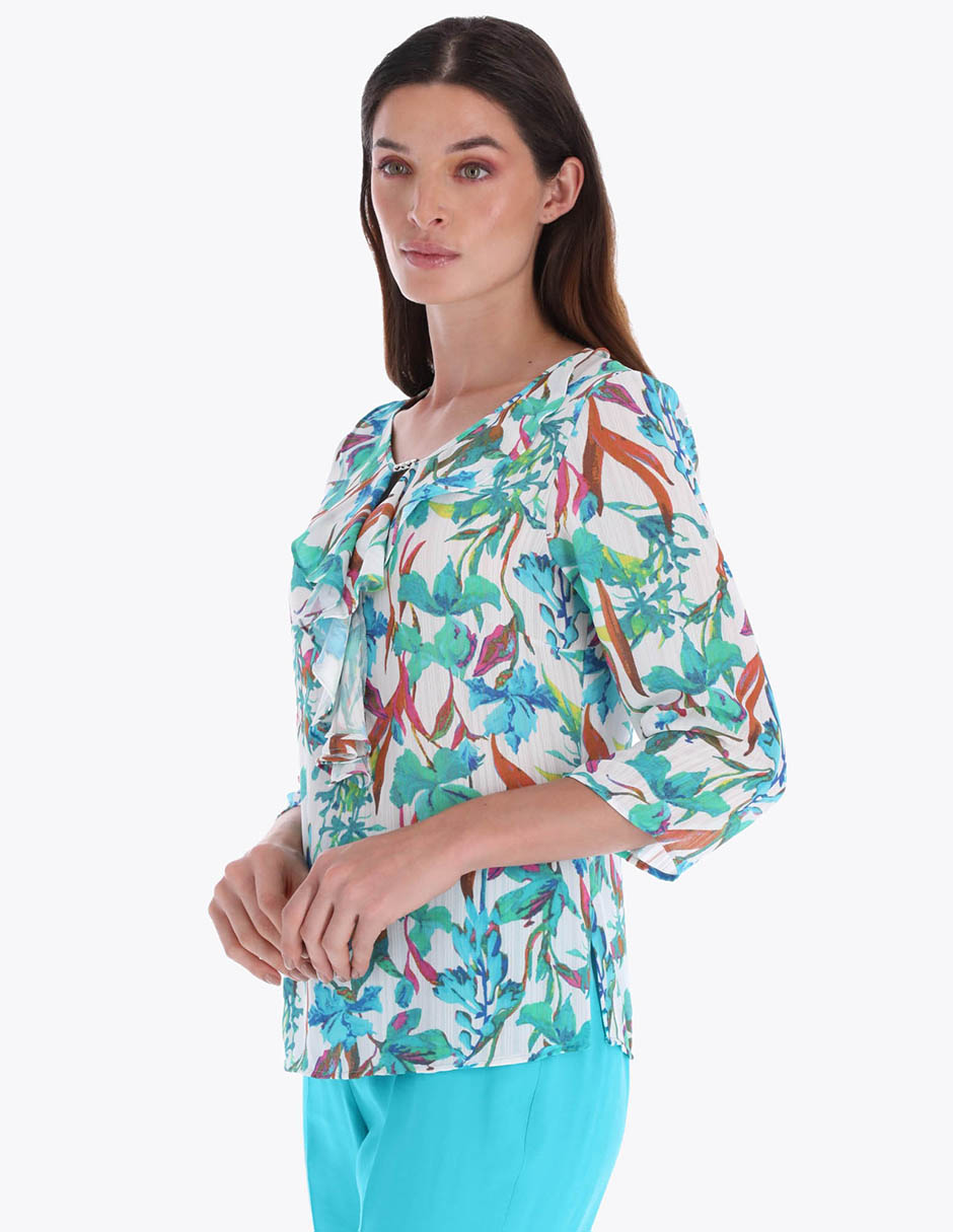 Blusa manga 3/4 para mujer