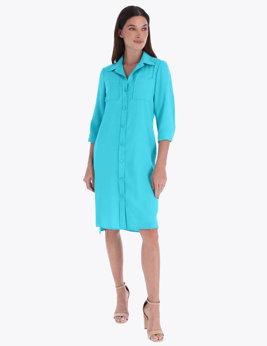 Vestido a la rodilla formal primavera para mujer 3
