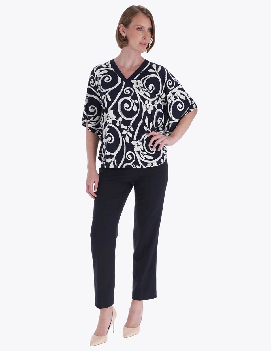 Blusa túnica manga al codo para mujer 3