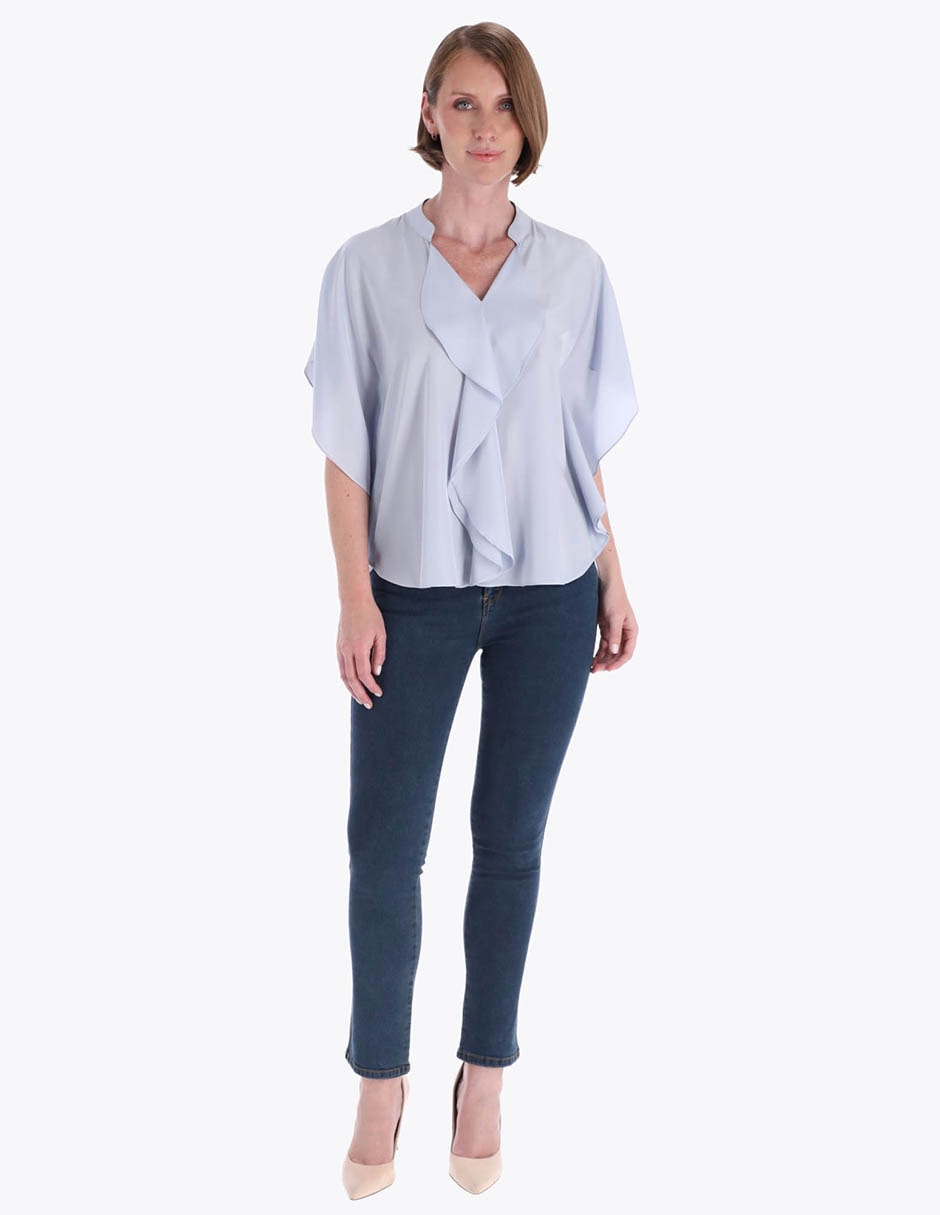 Blusa manga al codo para mujer 3