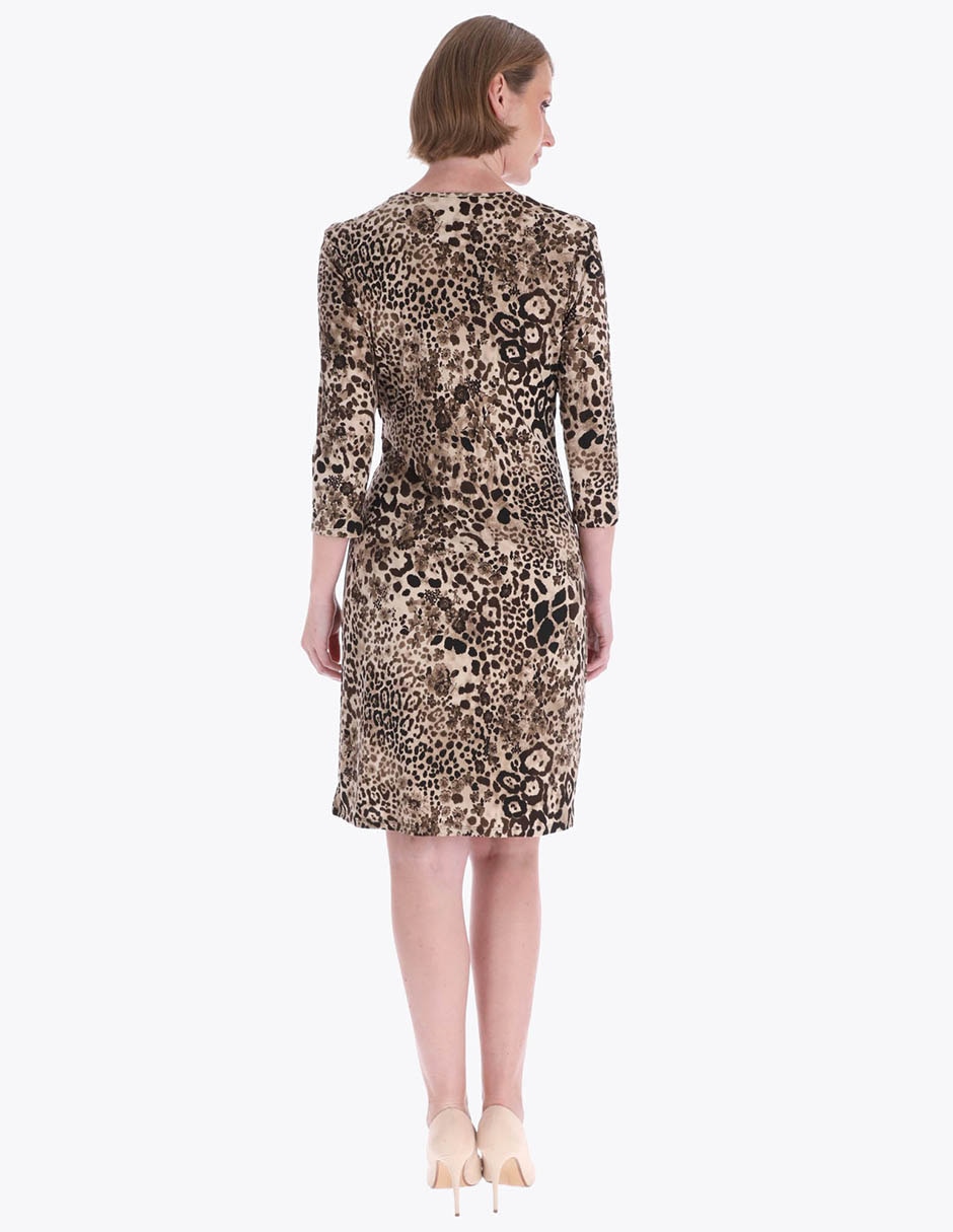 Vestido a la rodilla formal Primavera para mujer 2