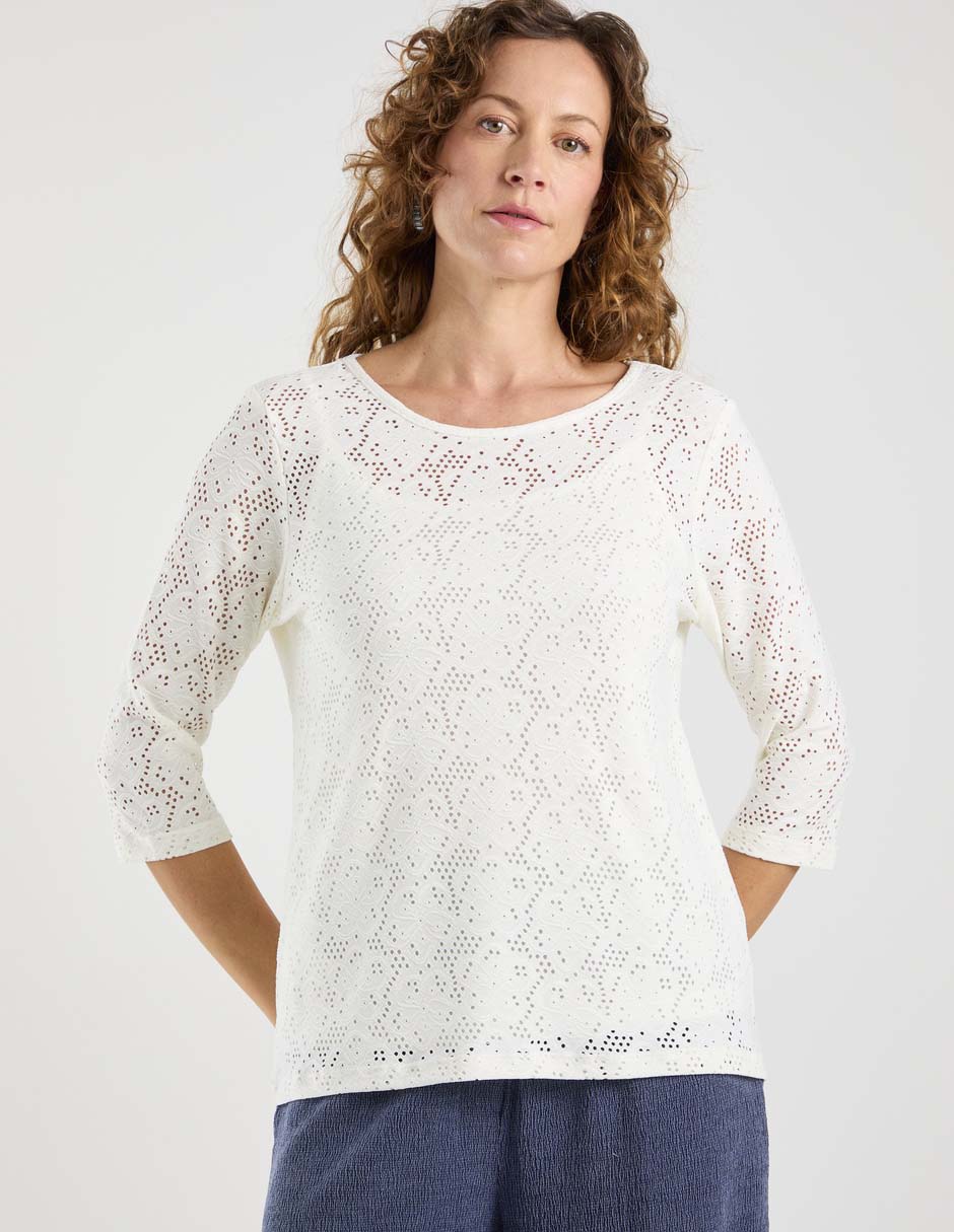 Blusa manga 3/4 para mujer Blusa manga 3/4 para mujer