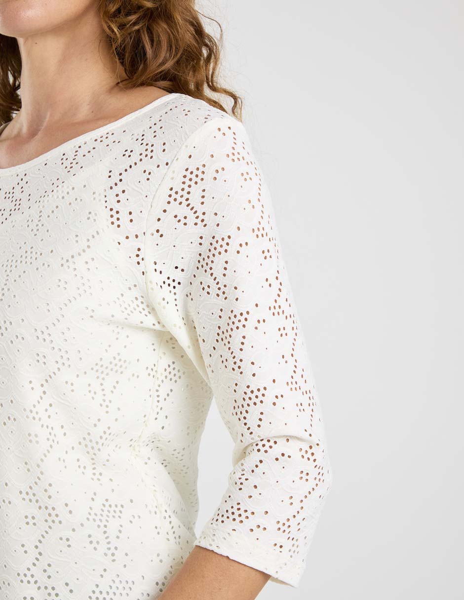 Blusa manga 3/4 para mujer 4