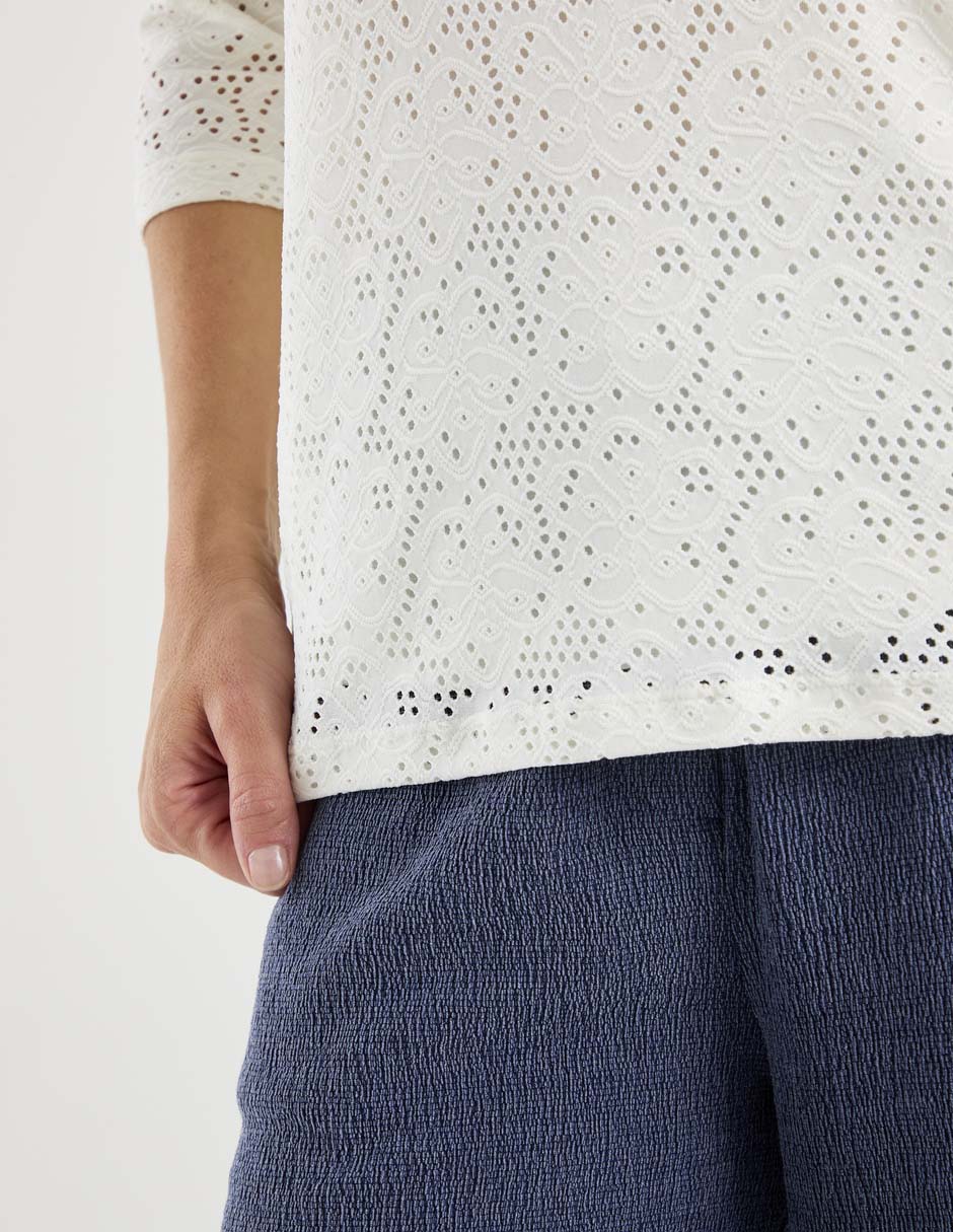 Blusa manga 3/4 para mujer 5