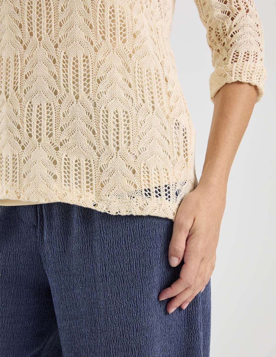Blusa manga al codo para mujer 5