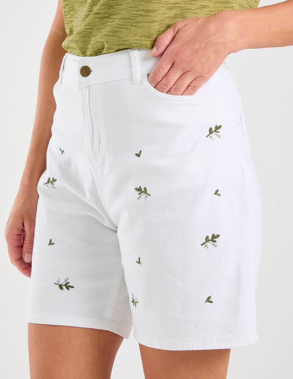 Bermuda de mezclilla para mujer 4