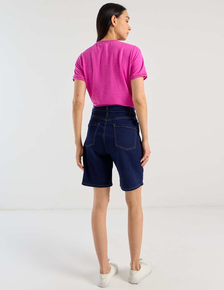 Bermuda de mezclilla para mujer 6