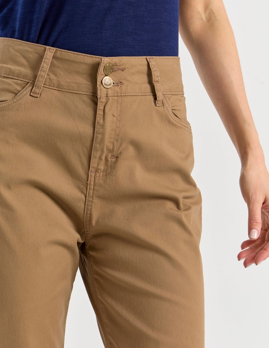 Pantalón capri slim para mujer 4