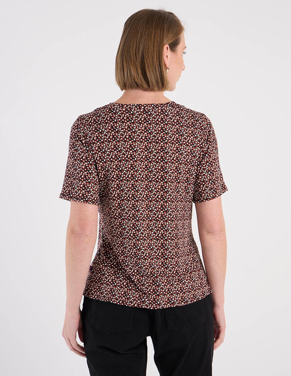 Playera manga corta cuello redondo para mujer 6