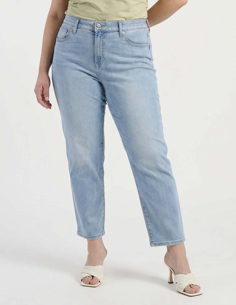 Jeans amplio cintura baja para mujer