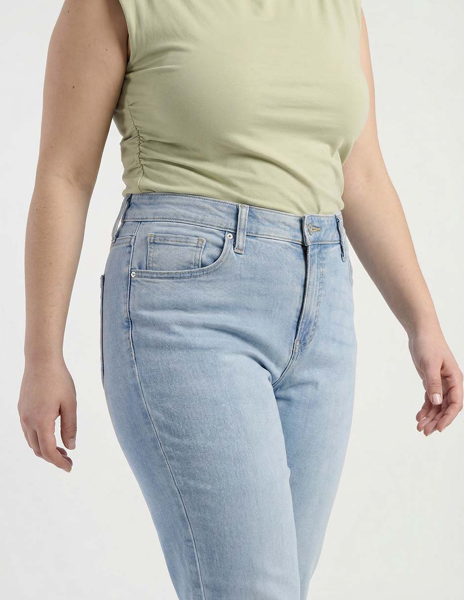 Jeans amplio cintura baja chico's para mujer