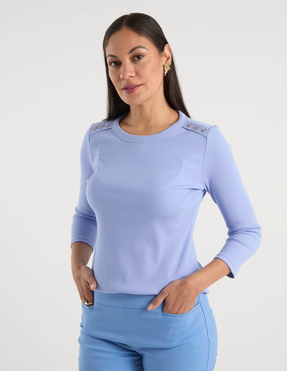 Blusa manga larga para mujer