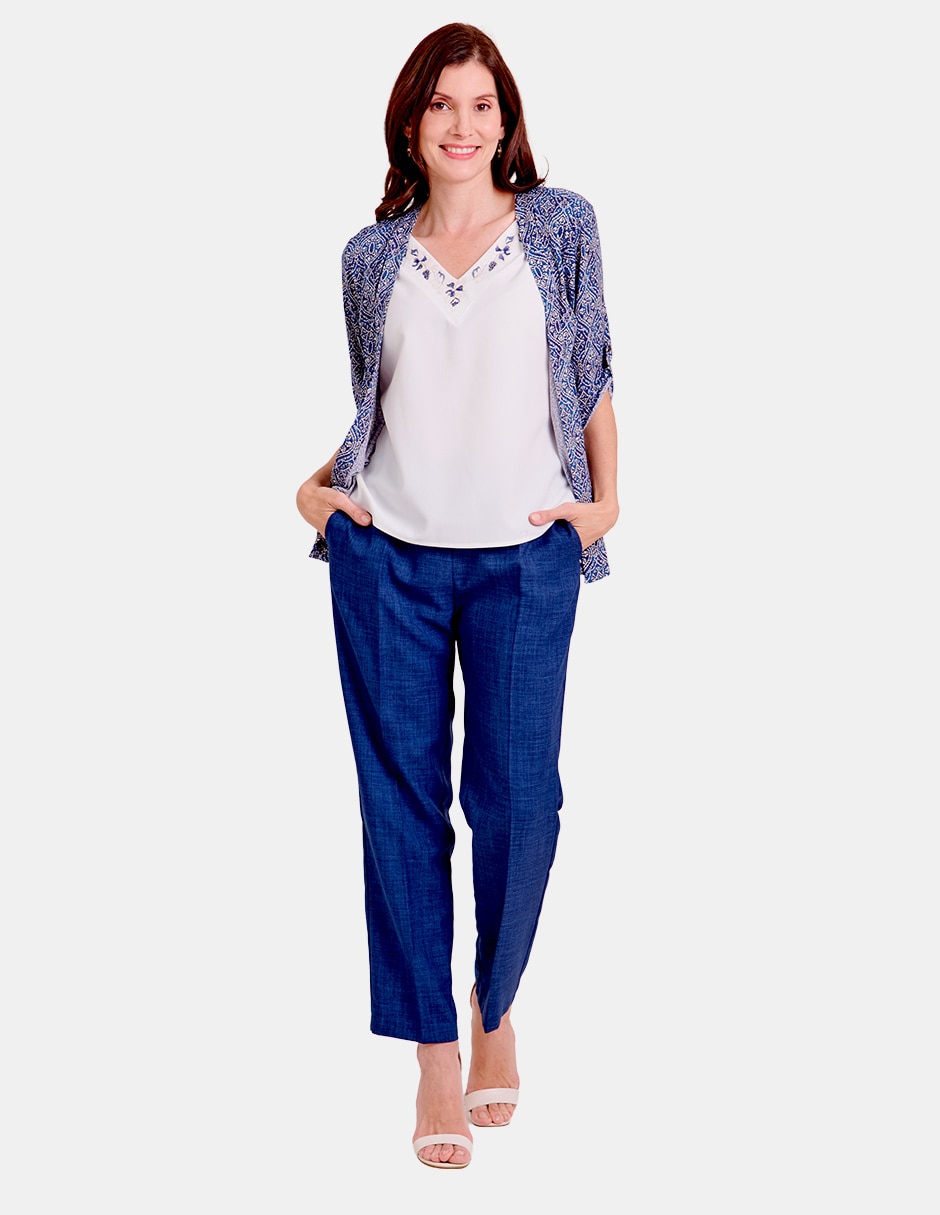 Blusa manga al codo para mujer 2