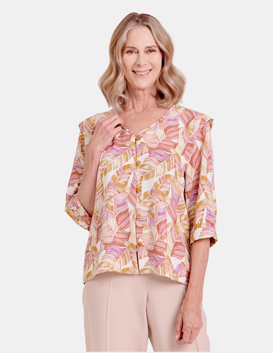 Blusa manga 3/4 para mujer