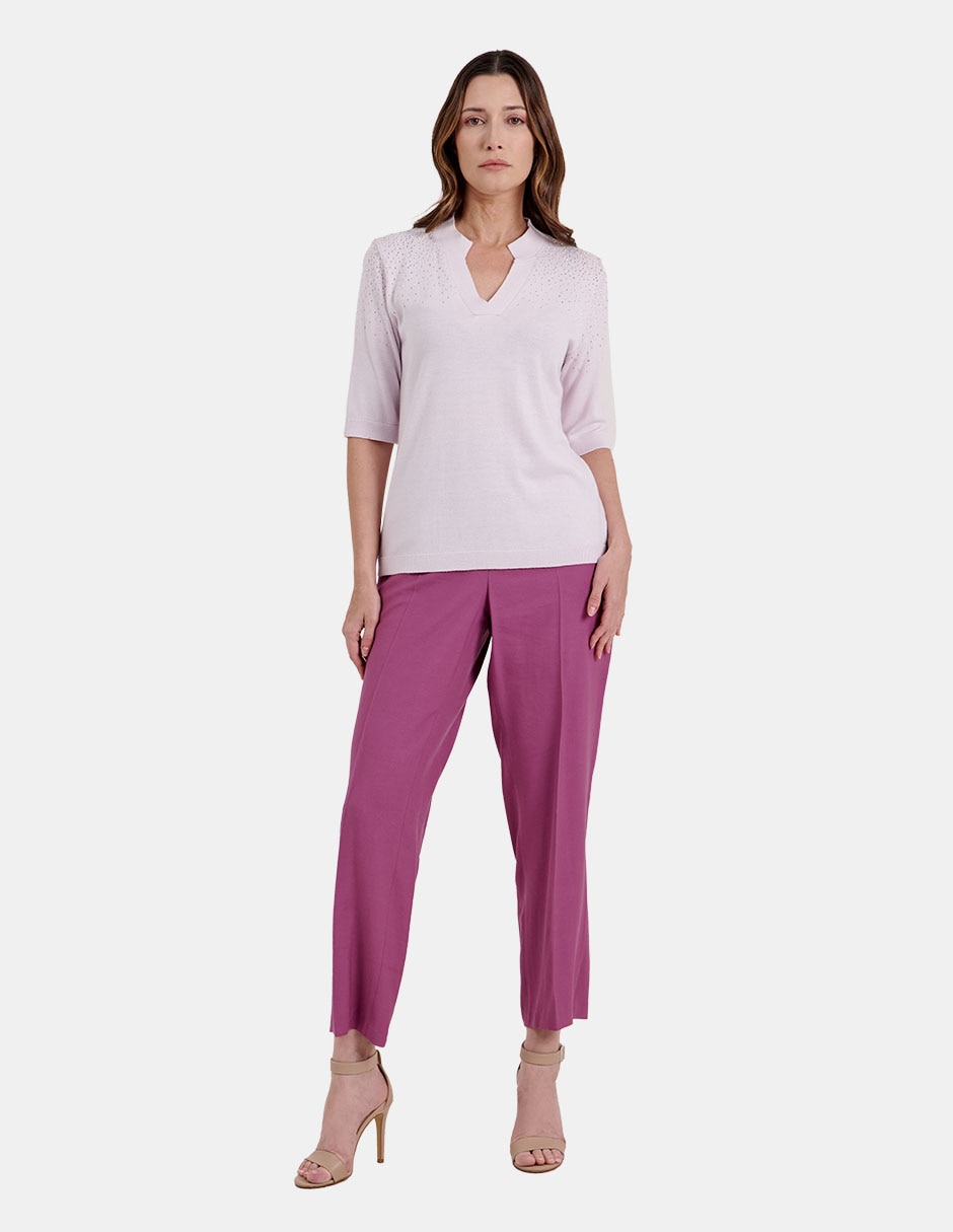 Blusa manga al codo para mujer 2