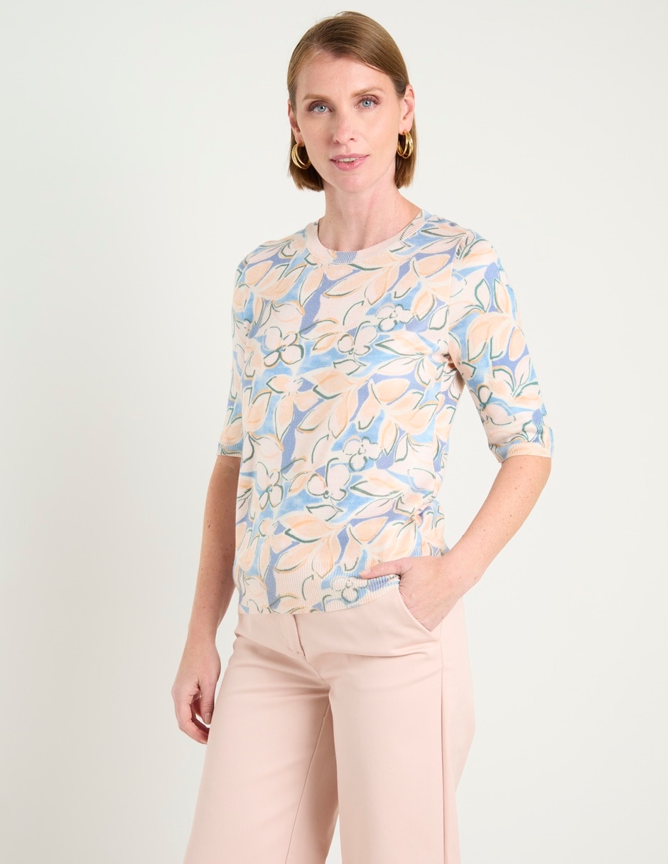 Blusa manga al codo para mujer 2