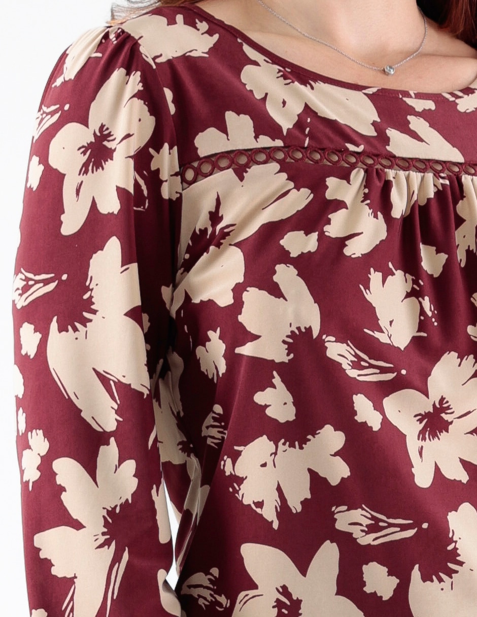 Blusa manga larga para mujer 4