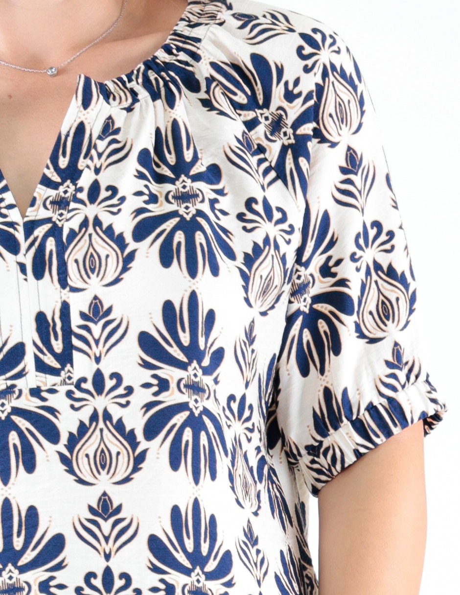 Blusa manga corta para mujer 4