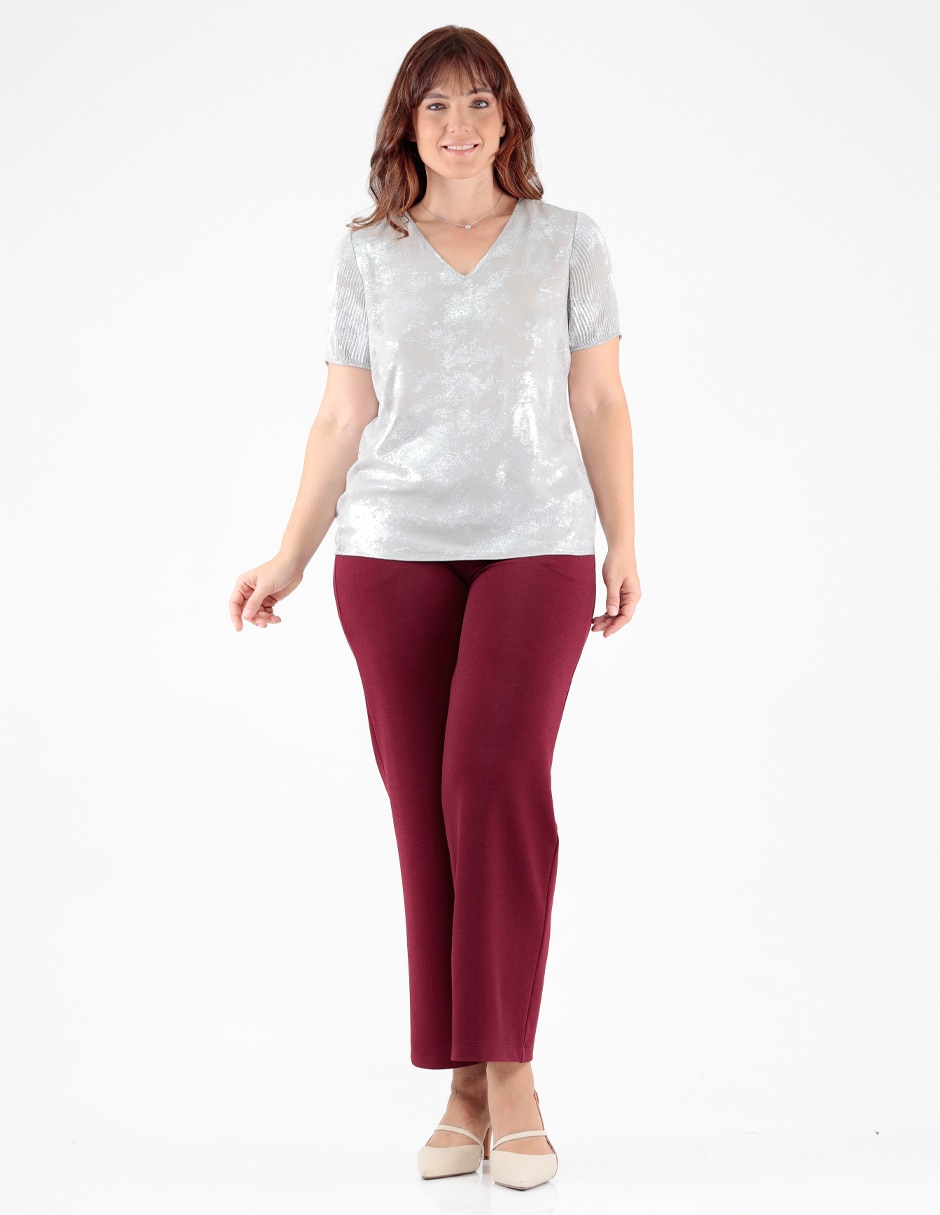 Blusa manga corta para mujer 3