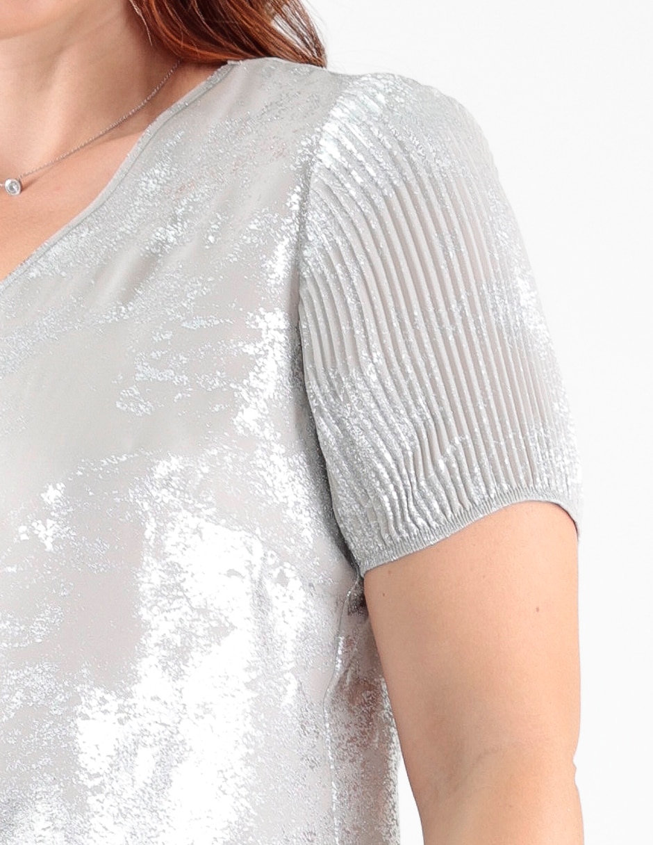 Blusa manga corta para mujer 4