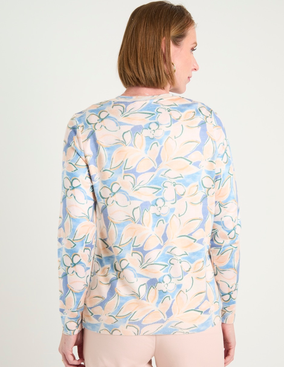 Suéter cuello redondo para mujer 6