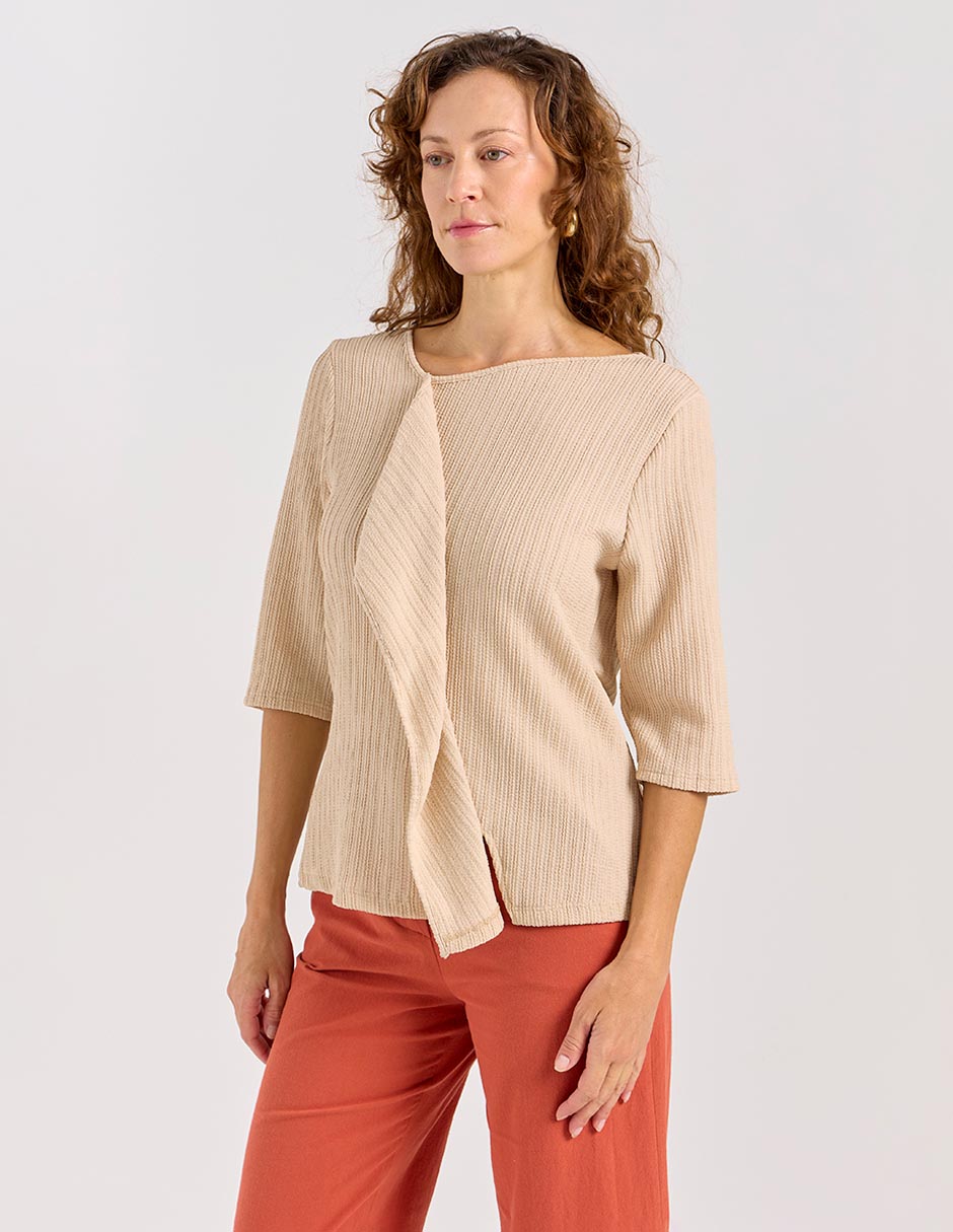 Blusa manga 3/4 para mujer