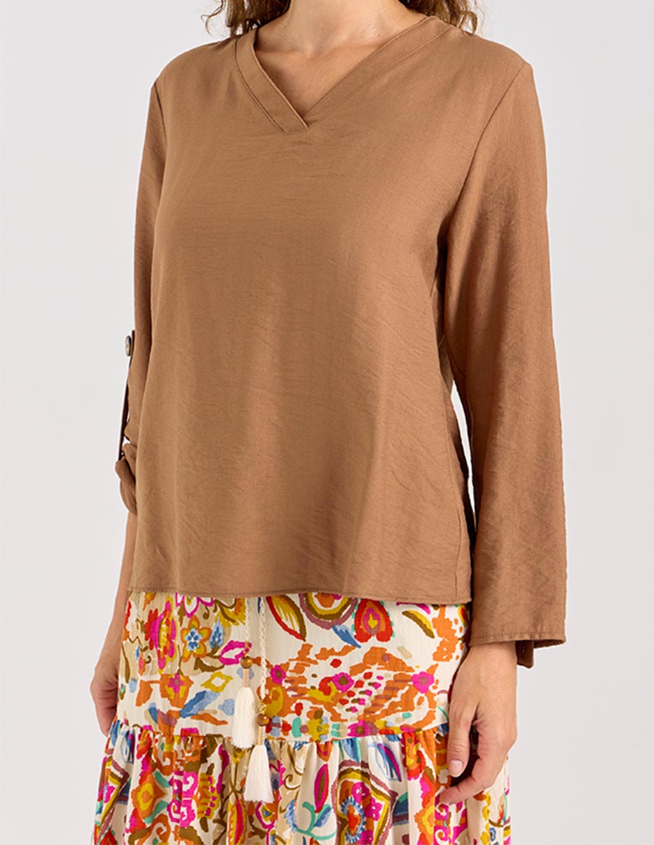 Blusa manga larga para mujer 5
