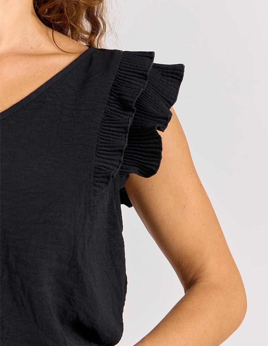 Blusa manga corta para mujer 4