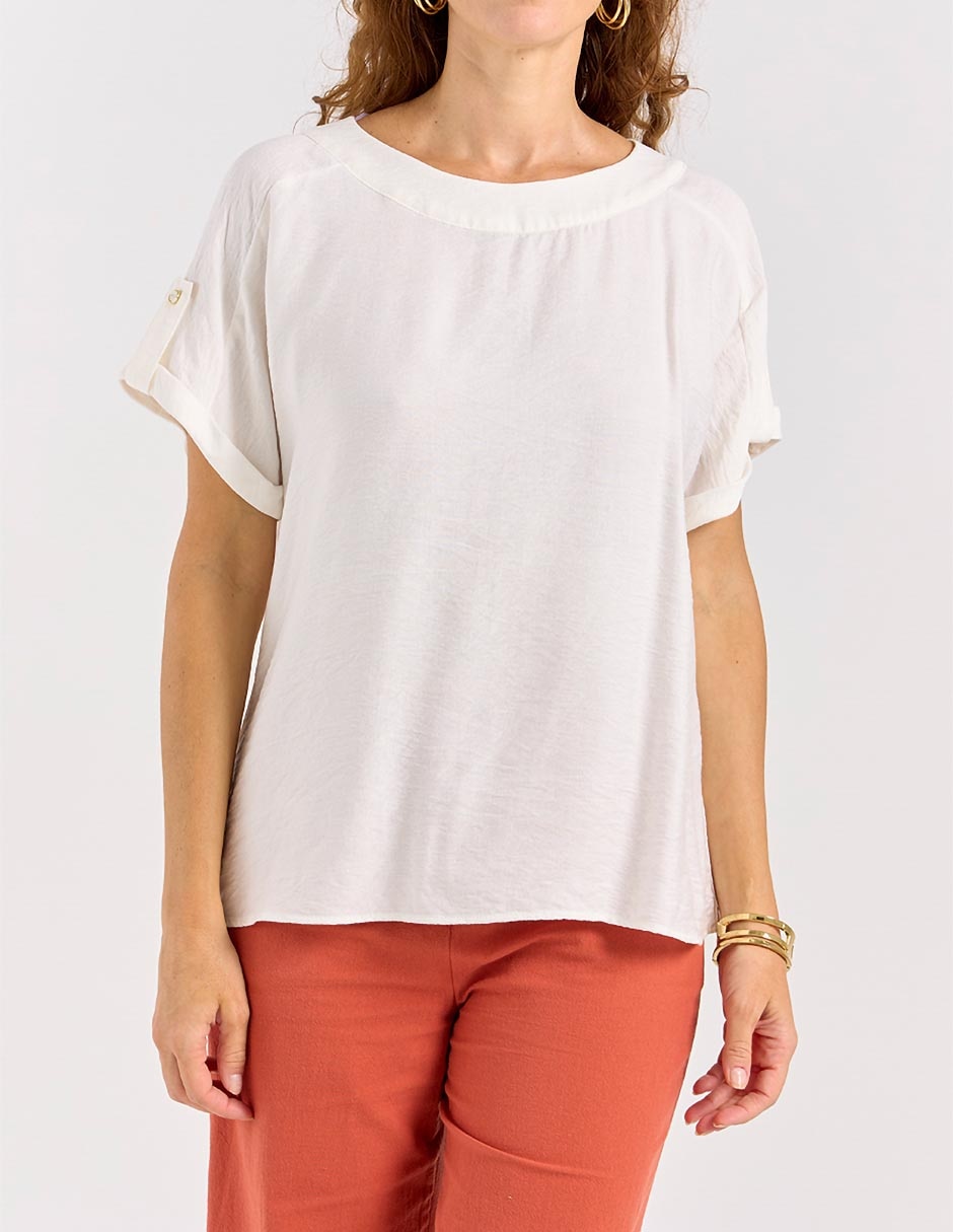 Blusa manga corta para mujer 5