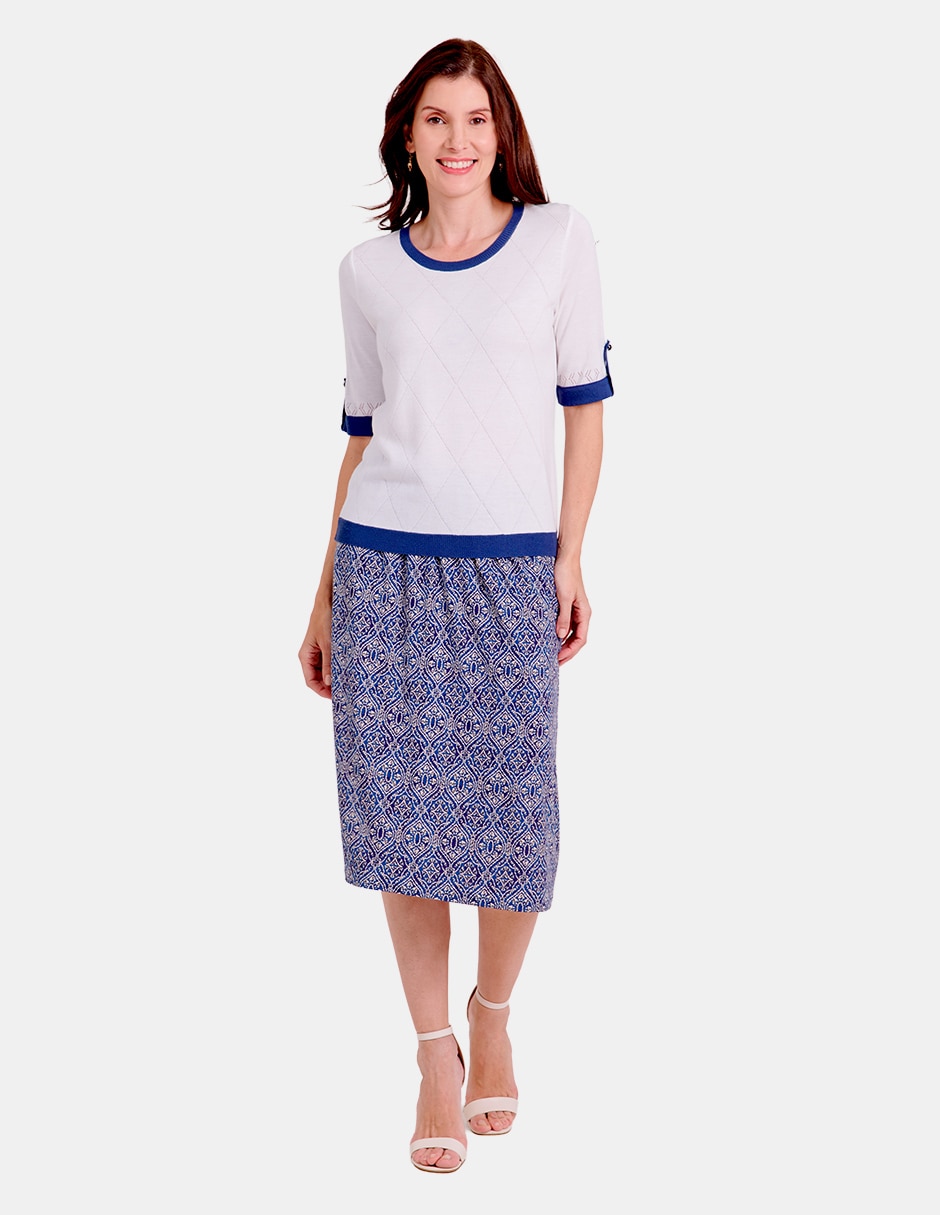 Blusa manga al codo para mujer 2