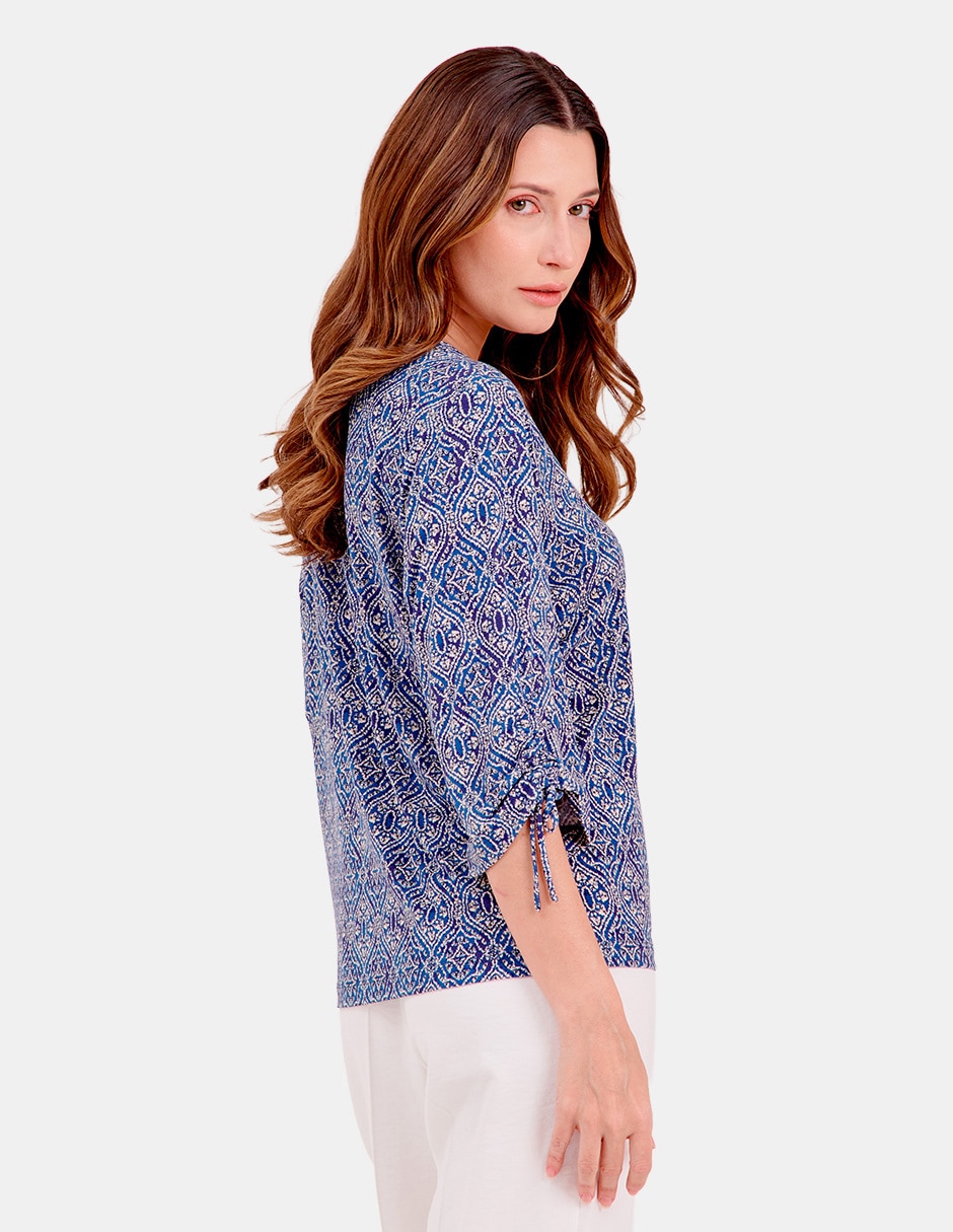 Blusa manga 3/4 para mujer 4