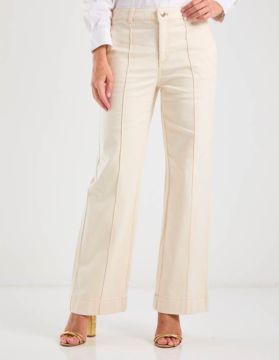 Jeans wide leg cintura baja para mujer