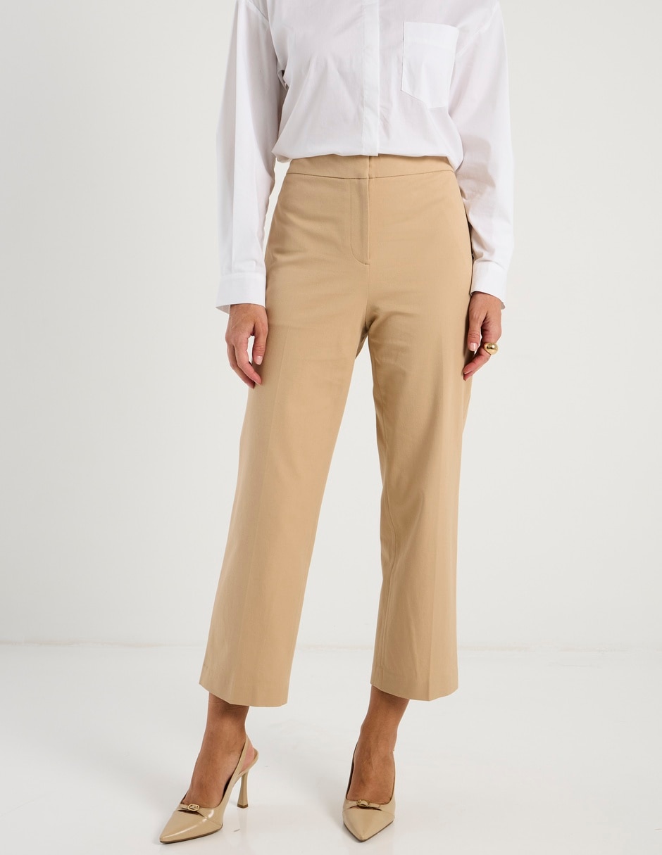 Pantalón capri regular para mujer