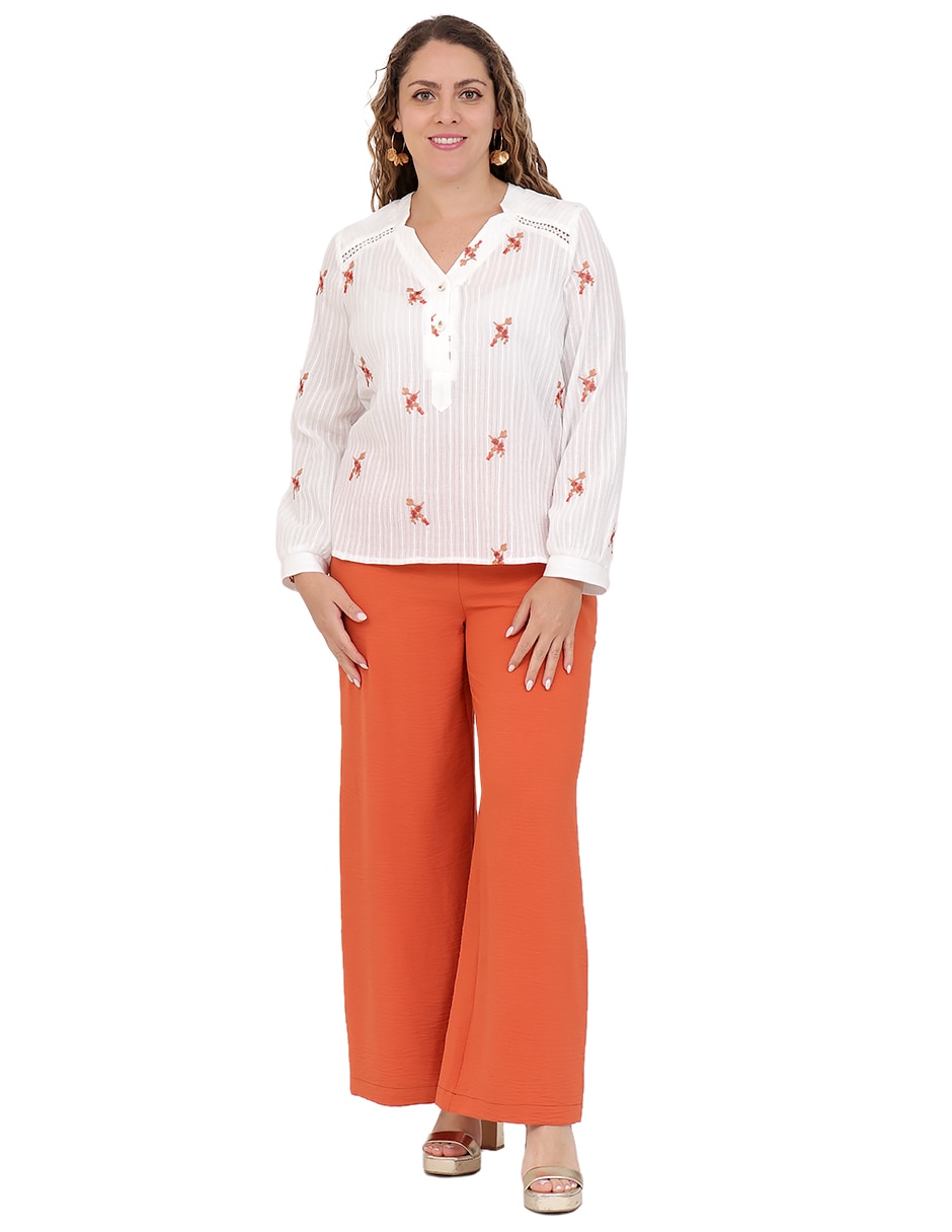 Blusa manga larga para mujer 6