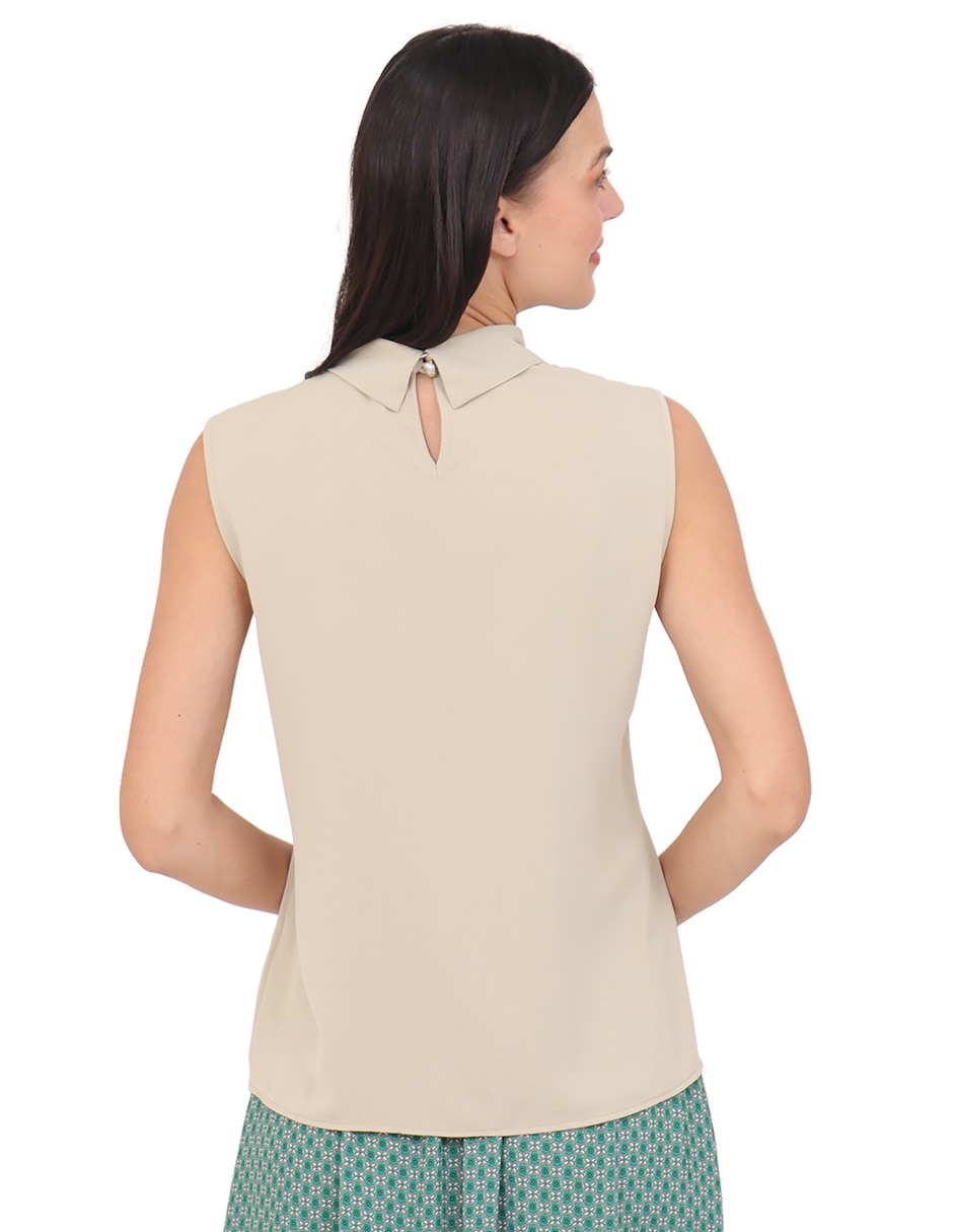 Blusa sin manga para mujer 2