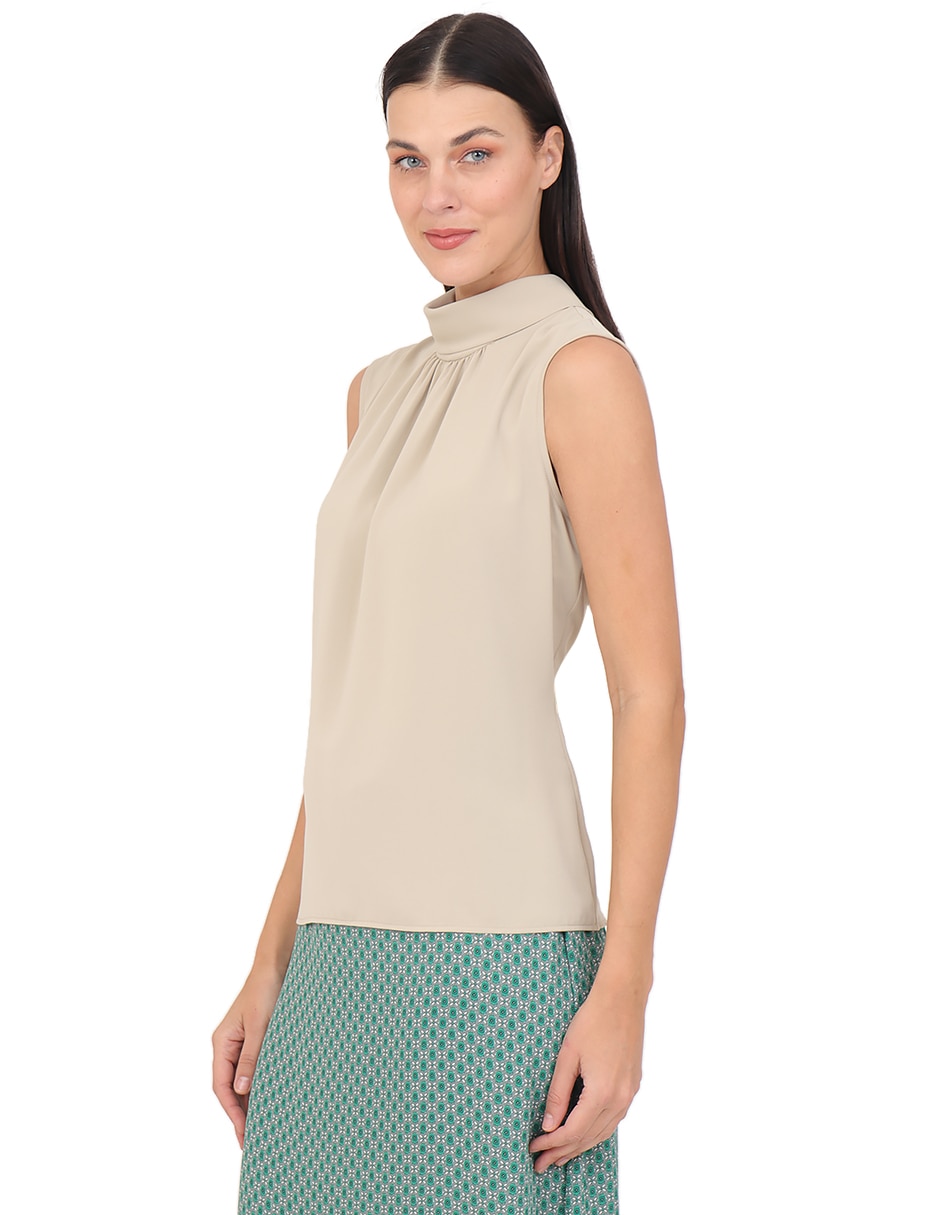 Blusa sin manga para mujer 5