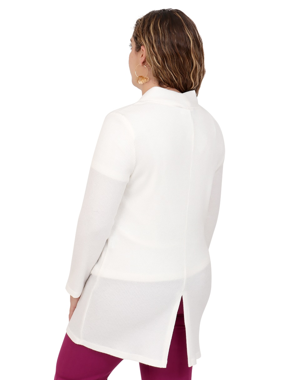 Suéter cuello V para mujer 2