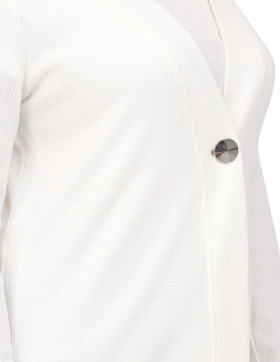 Suéter cuello V para mujer 4