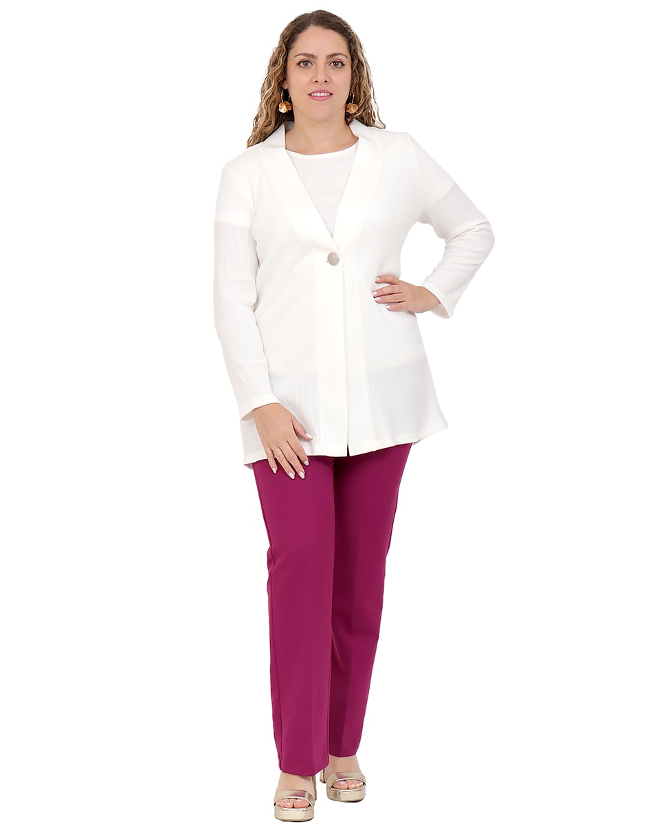 Suéter cuello V para mujer 6