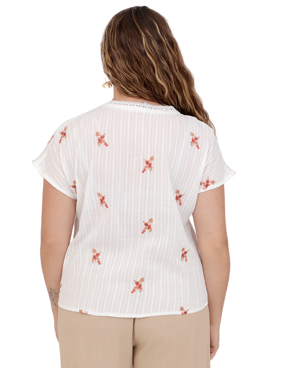 Blusa manga corta para mujer 2