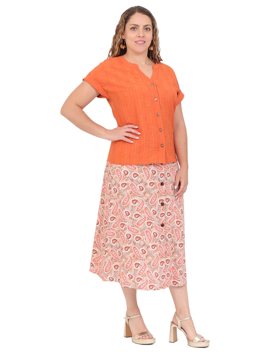 Blusa manga corta para mujer 6