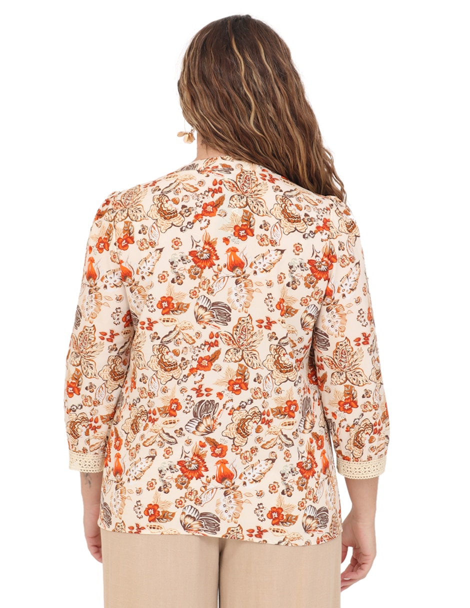Blusa manga 3/4 para mujer 2