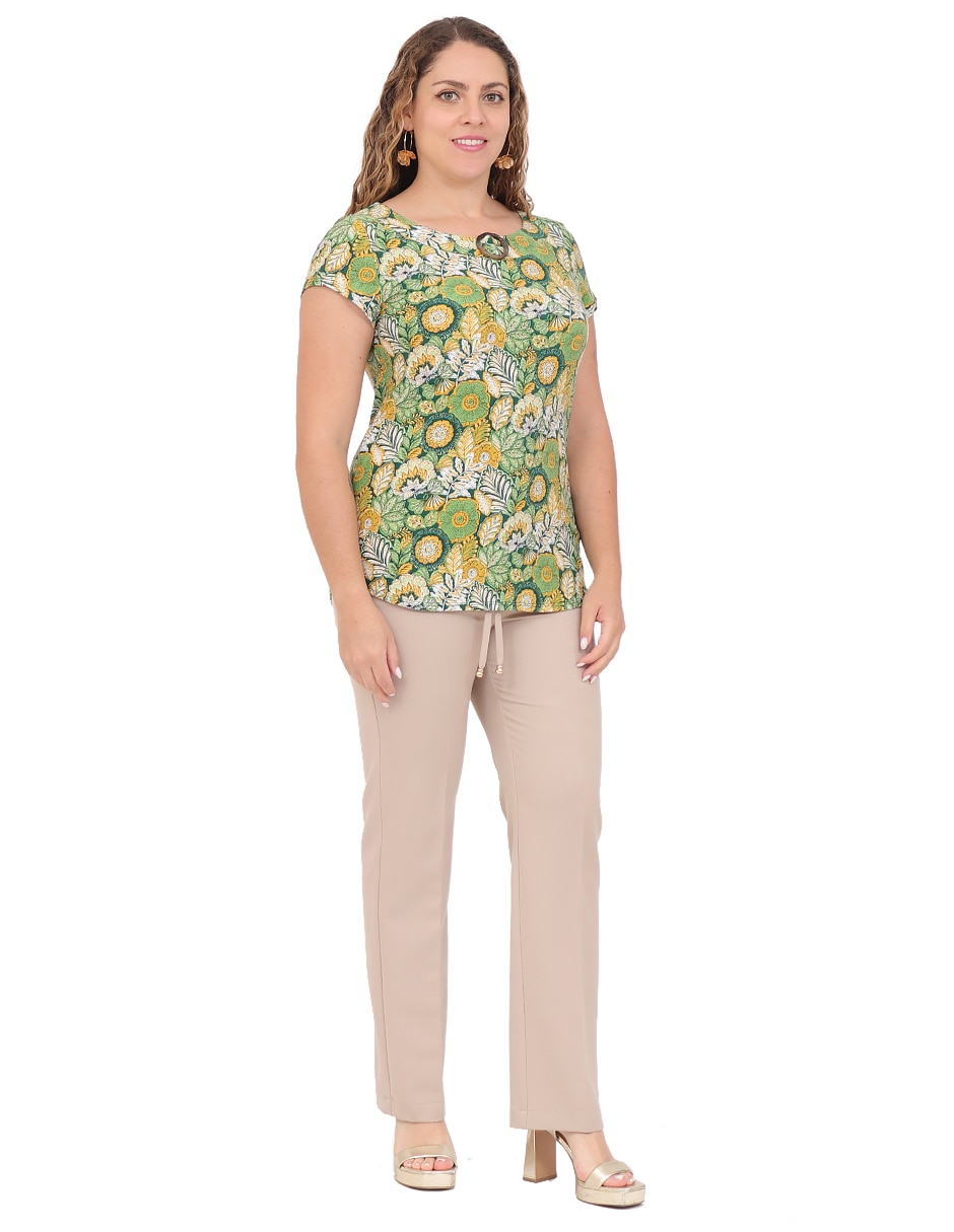 Blusa manga corta para mujer 6