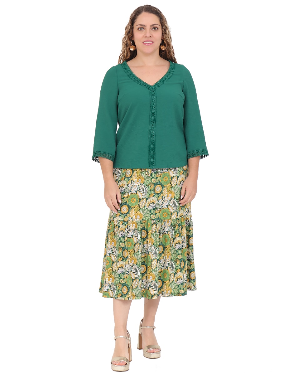 Blusa manga 3/4 para mujer 6