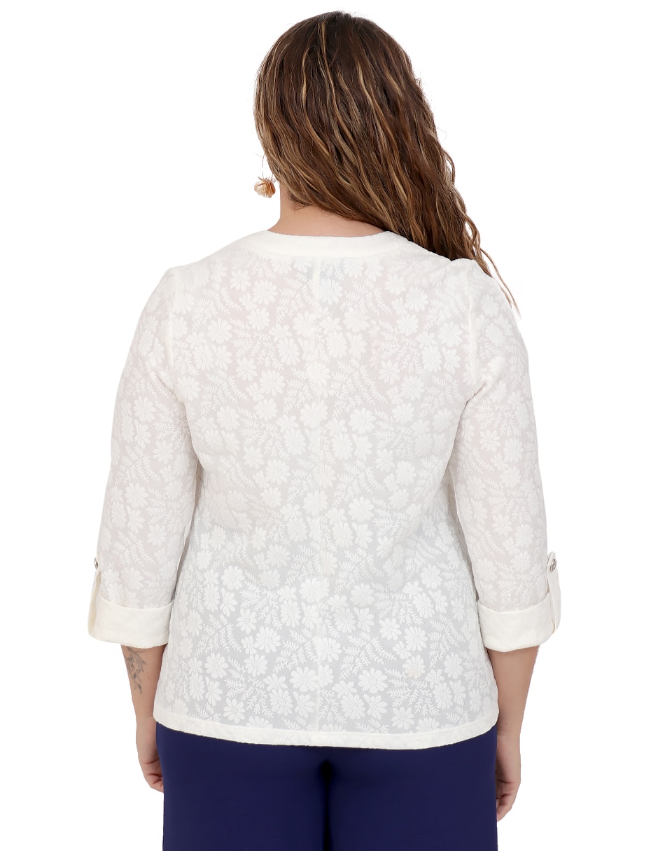 Blusa manga 3/4 para mujer 2